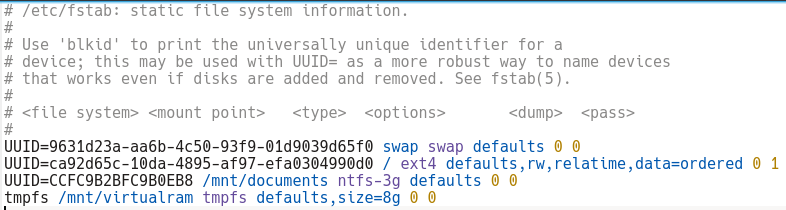 fstab